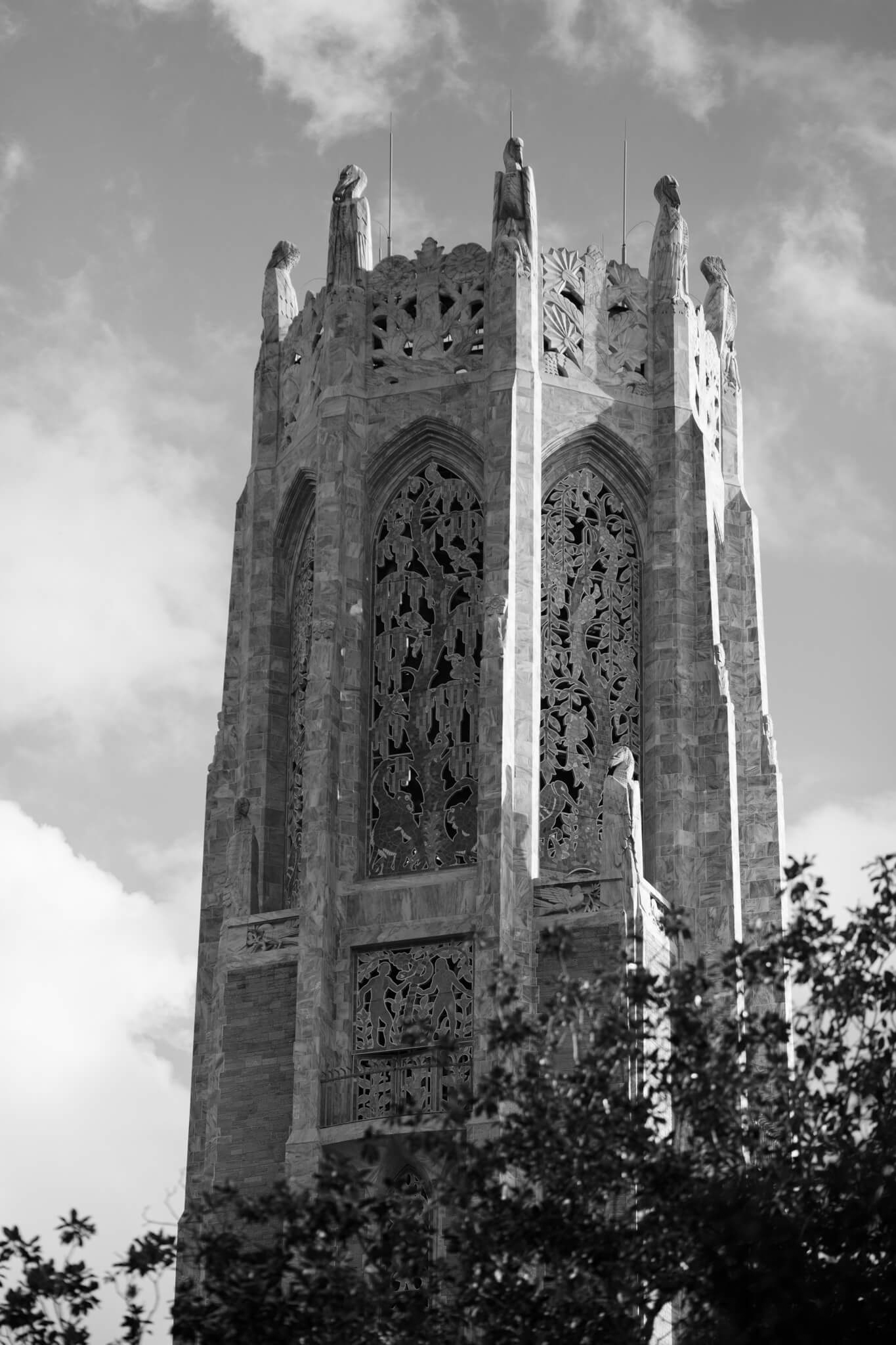 View of upper half of Bok Tower
