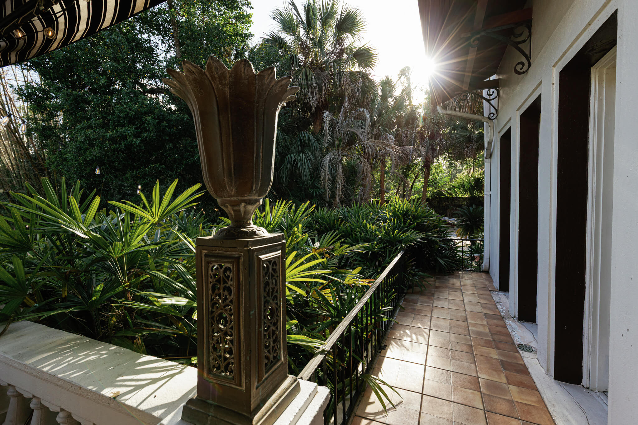 Porch view of Lake Lucy Estate, a wedding venue in Orlando
