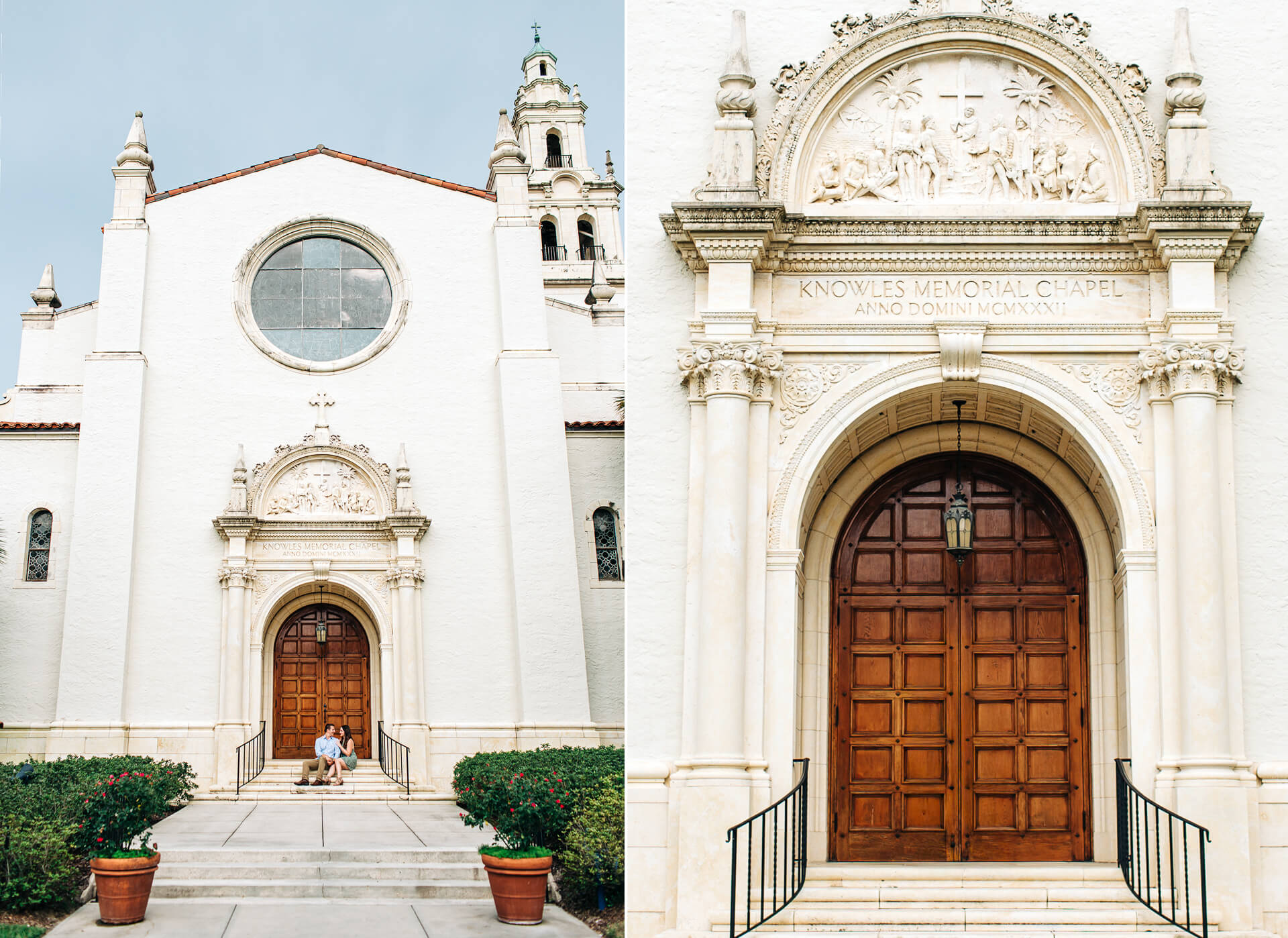 Spanish-style elopement venue at Rollins College in Orlando