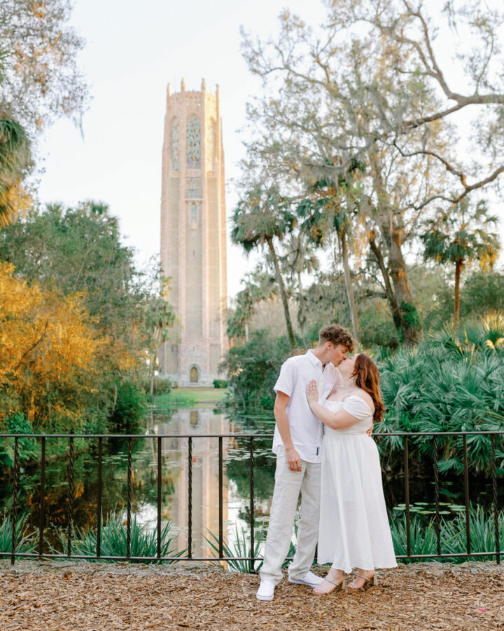 Proposal location in front of the reflecting pool at Bok Tower Gardens