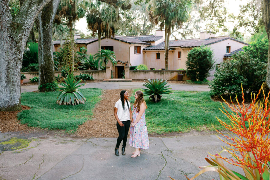 Proposal in front of Estate Mansion at Bok Tower Gardens