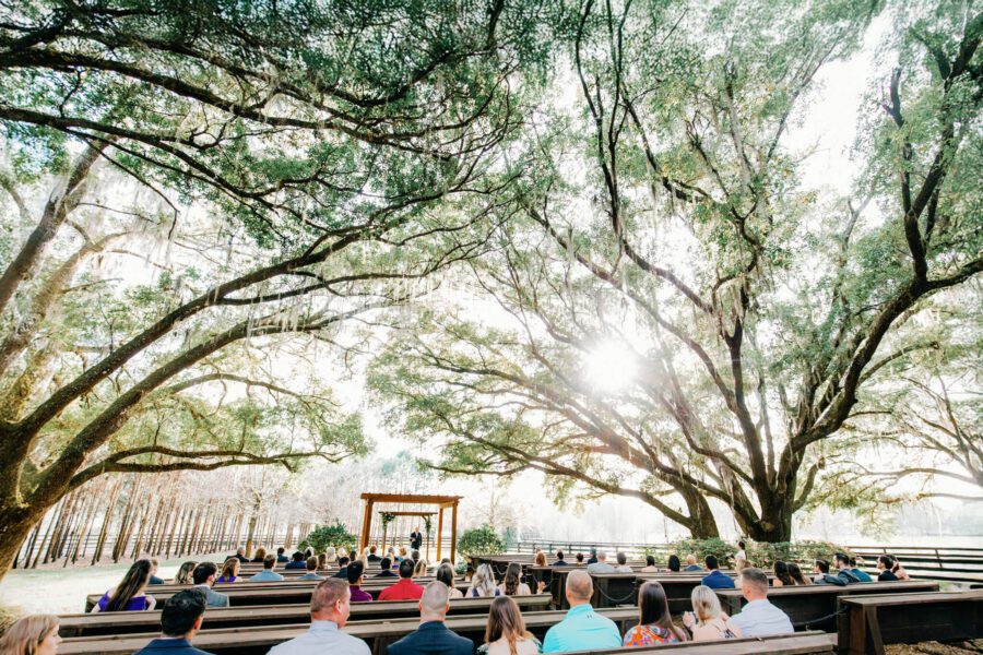 affordable wedding ceremony under trees near Orlando FL